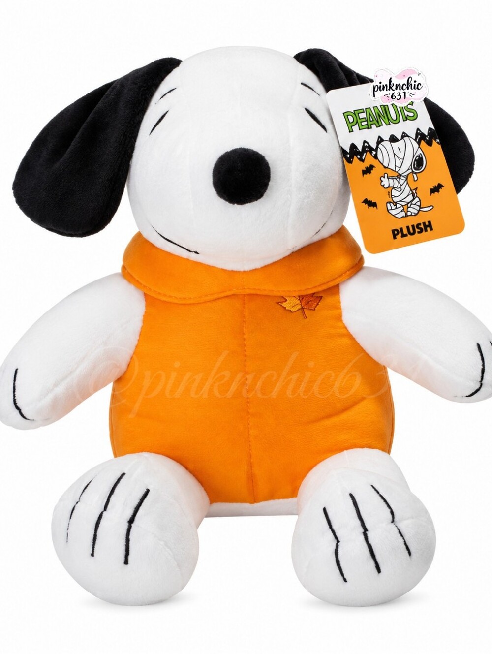 Peanuts Snoopy Puffer Jacket Coat Halloween Plush Stuffed Animal